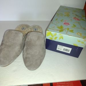 Birdies Women's Shoes Size 10.5 The Phone Taupe Gray Leather New